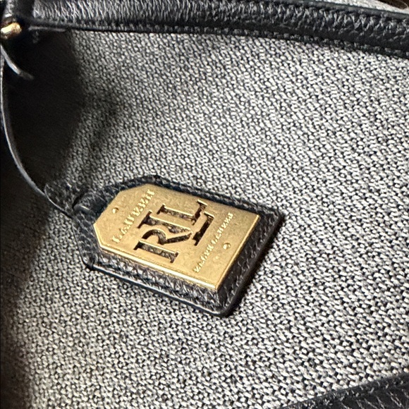 Lauren Ralph Lauren Black Leather Tote Bag – Like New - Picture 13 of 17